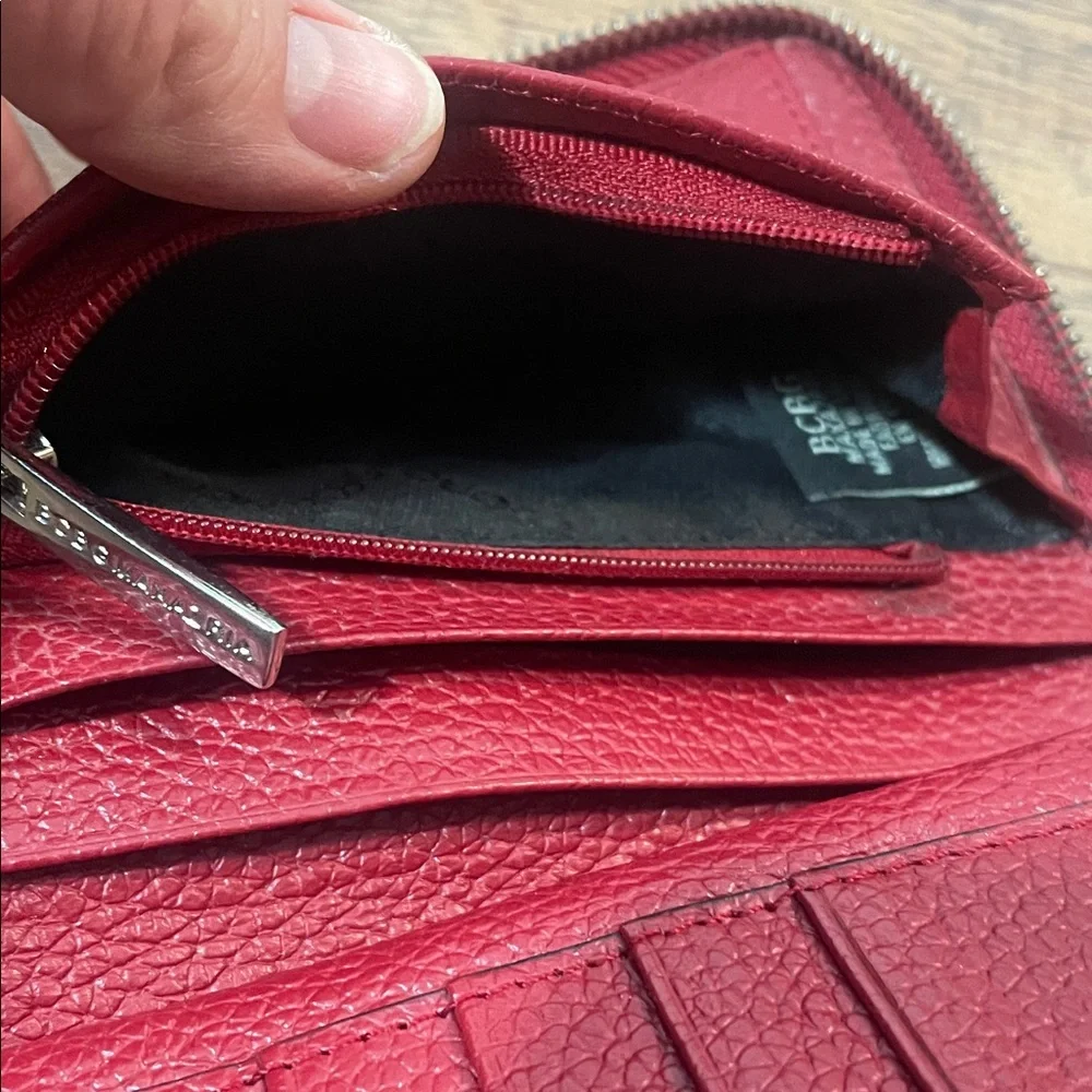BCBGMaxmaria Leather Wristlet Wallet